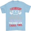 Tread Lightly Protective Dad Father's Day Mens T-Shirt Cotton Gildan Light Blue