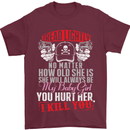Tread Lightly Protective Dad Father's Day Mens T-Shirt Cotton Gildan Maroon