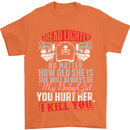 Tread Lightly Protective Dad Father's Day Mens T-Shirt Cotton Gildan Orange