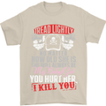 Tread Lightly Protective Dad Father's Day Mens T-Shirt Cotton Gildan Sand