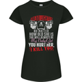 Tread Lightly Protective Dad Father's Day Womens Petite Cut T-Shirt Black