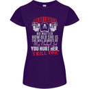 Tread Lightly Protective Dad Father's Day Womens Petite Cut T-Shirt Purple