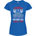 Tread Lightly Protective Dad Father's Day Womens Petite Cut T-Shirt Royal Blue