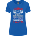Tread Lightly Protective Dad Father's Day Womens Wider Cut T-Shirt Royal Blue