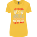 Tread Lightly Protective Dad Father's Day Womens Wider Cut T-Shirt Yellow