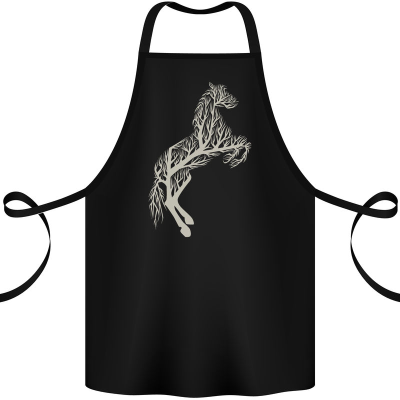 Tree Horse Ecology Equestrian Cotton Apron 100% Organic Black