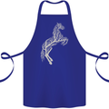 Tree Horse Ecology Equestrian Cotton Apron 100% Organic Royal Blue