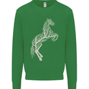 Tree Horse Ecology Equestrian Kids Sweatshirt Jumper Irish Green