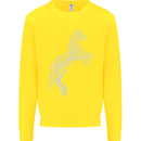 Tree Horse Ecology Equestrian Kids Sweatshirt Jumper Yellow