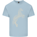 Tree Horse Ecology Equestrian Kids T-Shirt Childrens Light Blue