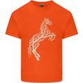 Tree Horse Ecology Equestrian Kids T-Shirt Childrens Orange