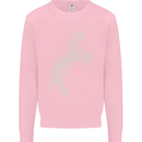 Tree Horse Ecology Equestrian Mens Sweatshirt Jumper Light Pink
