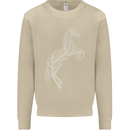 Tree Horse Ecology Equestrian Mens Sweatshirt Jumper Sand