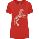 Tree Horse Ecology Equestrian Womens Wider Cut T-Shirt Red