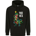 Tree Rex T-Rex Funny Christmas Dinosaur Childrens Kids Hoodie Black