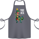 Tree Rex T-Rex Funny Christmas Dinosaur Cotton Apron 100% Organic Steel