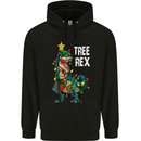 Tree Rex T-Rex Funny Christmas Dinosaur Mens 80% Cotton Hoodie Black