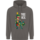 Tree Rex T-Rex Funny Christmas Dinosaur Mens 80% Cotton Hoodie Charcoal