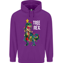 Tree Rex T-Rex Funny Christmas Dinosaur Mens 80% Cotton Hoodie Purple