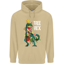 Tree Rex T-Rex Funny Christmas Dinosaur Mens 80% Cotton Hoodie Sand