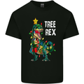 Tree Rex T-Rex Funny Christmas Dinosaur Mens Cotton T-Shirt Tee Top Black