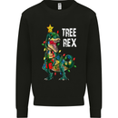 Tree Rex T-Rex Funny Christmas Dinosaur Mens Sweatshirt Jumper Black