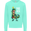 Tree Rex T-Rex Funny Christmas Dinosaur Mens Sweatshirt Jumper Peppermint