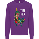 Tree Rex T-Rex Funny Christmas Dinosaur Mens Sweatshirt Jumper Purple