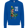 Tree Rex T-Rex Funny Christmas Dinosaur Mens Sweatshirt Jumper Royal Blue