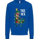 Tree Rex T-Rex Funny Christmas Dinosaur Mens Sweatshirt Jumper Royal Blue