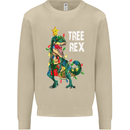 Tree Rex T-Rex Funny Christmas Dinosaur Mens Sweatshirt Jumper Sand