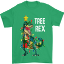 Tree Rex T-Rex Funny Christmas Dinosaur Mens T-Shirt Cotton Gildan Irish Green