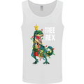 Tree Rex T-Rex Funny Christmas Dinosaur Mens Vest Tank Top White