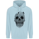 Tree Skull Childrens Kids Hoodie Light Blue