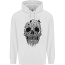 Tree Skull Childrens Kids Hoodie White