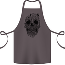 Tree Skull Cotton Apron 100% Organic Dark Grey