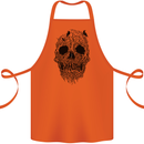Tree Skull Cotton Apron 100% Organic Orange