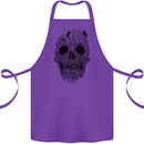 Tree Skull Cotton Apron 100% Organic Purple