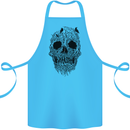 Tree Skull Cotton Apron 100% Organic Turquoise