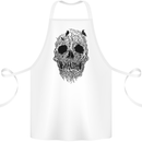 Tree Skull Cotton Apron 100% Organic White
