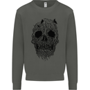 Tree Skull Kids Sweatshirt Jumper Storm Grey