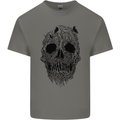 Tree Skull Kids T-Shirt Childrens Charcoal
