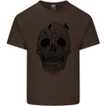 Tree Skull Kids T-Shirt Childrens Chocolate