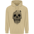 Tree Skull Mens 80% Cotton Hoodie Sand