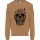 Tree Skull Mens Sweatshirt Jumper Caramel Latte