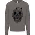 Tree Skull Mens Sweatshirt Jumper Charcoal