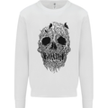 Tree Skull Mens Sweatshirt Jumper White