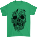 Tree Skull Mens T-Shirt Cotton Gildan Irish Green