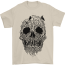 Tree Skull Mens T-Shirt Cotton Gildan Sand