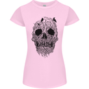 Tree Skull Womens Petite Cut T-Shirt Light Pink